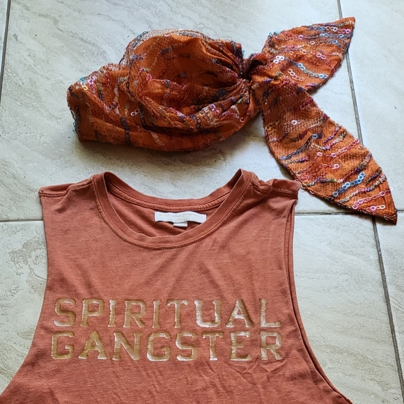 Bedazzled head scarf. Throwback 60s style. Silk. by Eugenia Kim 🤩 - Picture 9 of 9